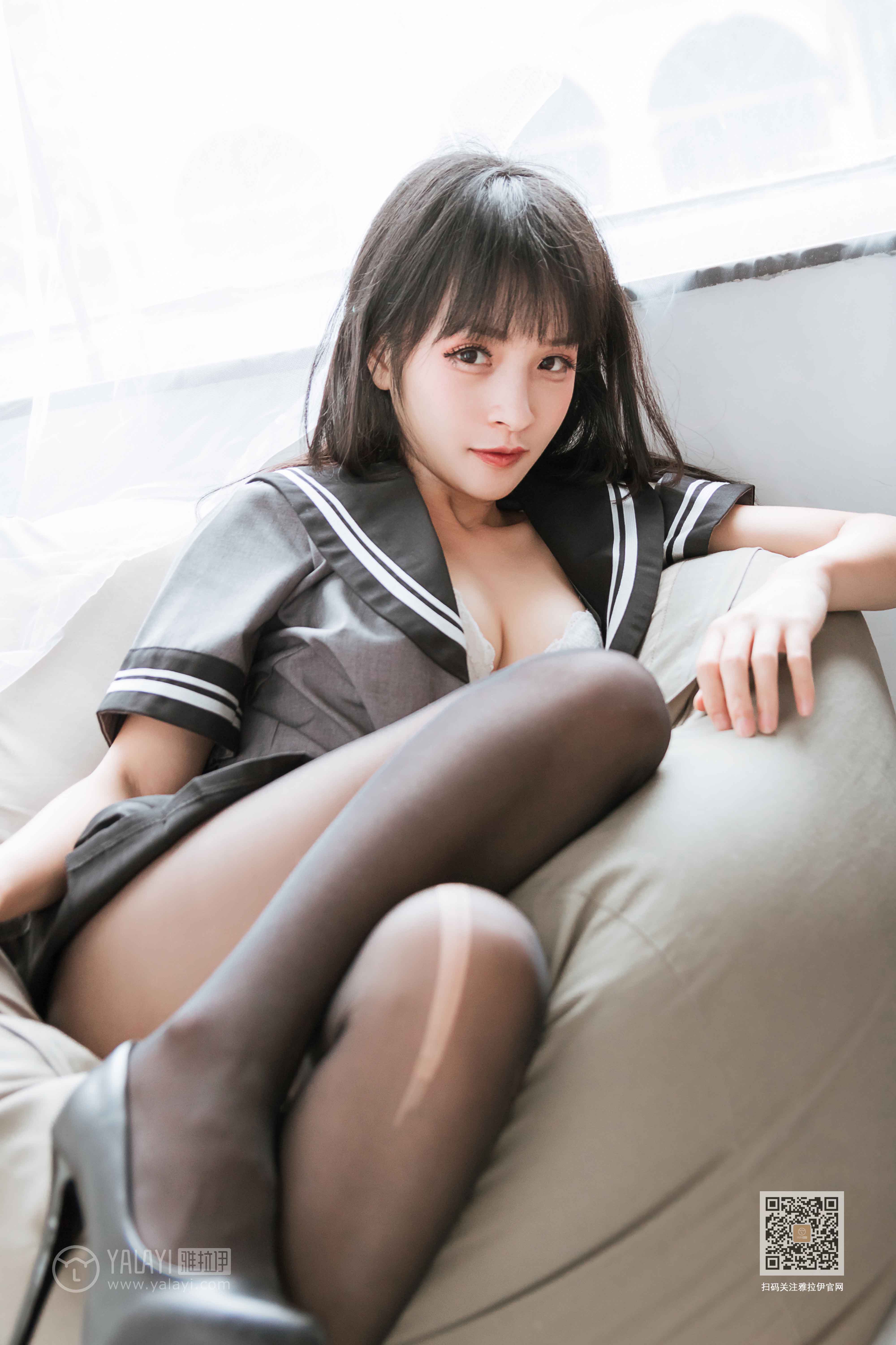 [YALAYI雅拉伊]2020.04.10Y601艾丽《疯狂的jk学妹》插图9